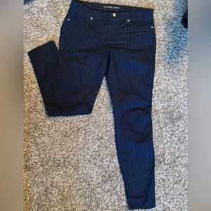 Michael kors skinny striped jean